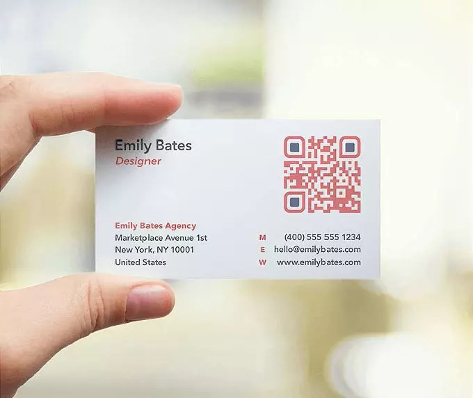 QR Code card visit 1
